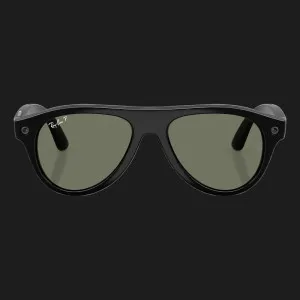 Смарт-окуляри Ray-Ban Meta Aviator (Gen 3) (Shiny Black/Green Polarized) (RW4016 601/9A 54-18) (M)