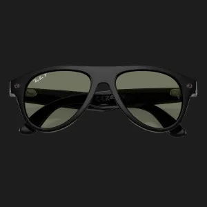 Смарт-окуляри Ray-Ban Meta Aviator (Gen 3) (Shiny Black/Green Polarized) (RW4016 601/9A 54-18) (M)