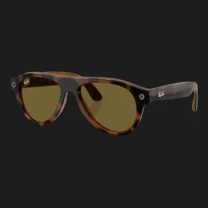 Смарт-окуляри Ray-Ban Meta Aviator (Gen 3) (Shiny Havana/Dark Brown) (RW4016 690573 54-18) (M)