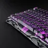 Клавіатура механічна GravaStar Mercury V75 Lite 75keys, Blackcore, USB-A, (Transparent Black)
