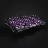 Клавіатура механічна GravaStar Mercury V75 Lite 75keys, Blackcore, USB-A, (Transparent Black)