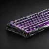 Клавіатура механічна GravaStar Mercury V75 Lite 75keys, Blackcore, USB-A, (Transparent Black)
