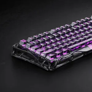 Клавиатура механическая GravaStar Mercury V75 Lite 75keys, Blackcore, USB-A, (Transparent Black)