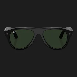 Смарт-окуляри Ray-Ban Meta Aviator (Gen 3) (Shiny Black/Clear to Green Transitions) (RW4016 601/1M 54-18) (M)