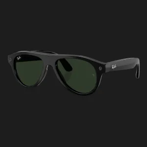 Смарт-окуляри Ray-Ban Meta Aviator (Gen 3) (Shiny Black/Clear to Green Transitions) (RW4016 601/1M 54-18) (M)