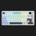 Клавиатура беспроводная AULA F75 MAX Wireless Gasket Keyboard Reaper switch, 2.4G, BT, (White) (EN/UA)