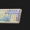 Клавиатура беспроводная AULA S99 2.4G wireless, BT, Membrane keyboard (White/Purple)