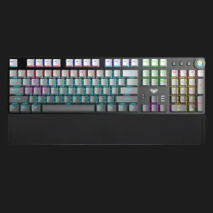 Клавиатура беспроводная AULA F2088 AIR Wireless Keyboard Red Switch (Black) (EN/UA)
