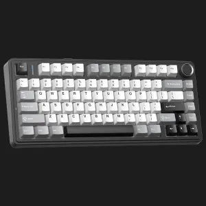 Клавиатура беспроводная AULA F75 HE Wireless Keyboard Dragan King Magnetic Switch (Black/White) (EN/UA)
