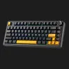 Клавиатура беспроводная AULA F75 Wired Gasket keycap pink switch (EN/UA) (Black)