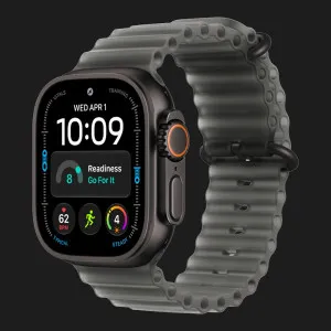 Apple Watch Ultra 4 GPS + LTE 49mm Black Titanium Case with Translucent Black Ocean Band (MJAY4)