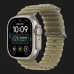 Apple Watch Ultra 4 GPS + LTE, 49mm Natural Titanium Case with Translucent Kelp Ocean Band (MJCR4+MK7M4)
