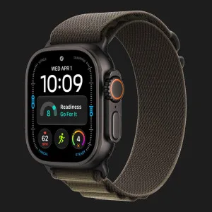 б/у Apple Watch Ultra 4 GPS + LTE, 49mm Black Titanium Case with Dark Olive Alpine Loop - Medium (MJCT4+MKDX4) (Как Новый)