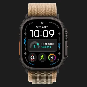 б/у Apple Watch Ultra 4 GPS + LTE, 49mm Black Titanium Case with Desert Alpine Loop - Large (MJCT4+MKF54) (Как Новый)