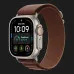 б/у Apple Watch Ultra 4 GPS + LTE, 49mm Natural Titanium Case with Burgundy Alpine Loop - Medium (MJCR4+MK7E4) (Хороший стан)