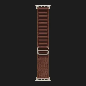 Apple Watch Ultra 4 GPS + LTE, 49mm Natural Titanium Case with Burgundy Alpine Loop - Large (MJCR4+MK7F4)