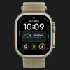 б/у Apple Watch Ultra 4 GPS + LTE, 49mm Natural Titanium Case with Translucent Kelp Ocean Band (MJCR4+MK7M4) (Хороший стан)