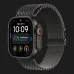 Apple Watch Ultra 4 GPS + LTE 49mm Black Titanium Case with Black Titanium Milanese Loop - Medium (MJAV4)