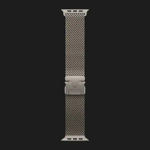 Apple Watch Ultra 4 GPS + LTE 49mm Natural Titanium Case with Natural Titanium Milanese Loop - Medium (MJA94)