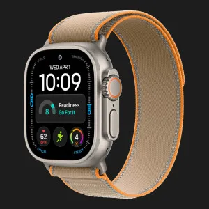 Apple Watch Ultra 4 GPS + LTE 49mm Natural Titanium Case with Sand Trail Loop - M/L (MJAQ4)