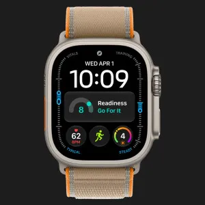 Apple Watch Ultra 4 GPS + LTE 49mm Natural Titanium Case with Sand Trail Loop - S/M (MJAJ4)