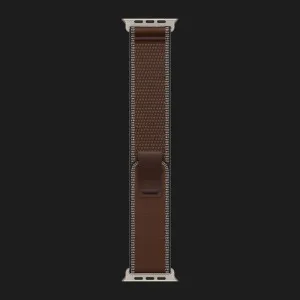 Apple Watch Ultra 4 GPS + LTE, 49mm Natural Titanium Case with Dark Umber Trail Loop - M/L (MJCR4+MK8K4)