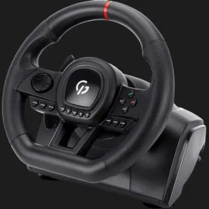 Комплект (руль, педали, КПП) GamePro RW038PM (Black) (UA)