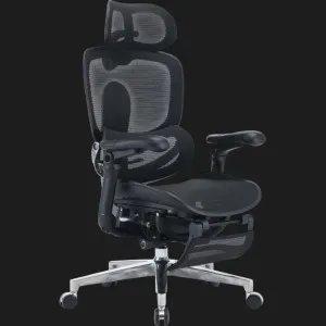 Кресло Sihoo C500 V2 (Black) +подставка для ног (C500-V2-B101-JT) в Берегово