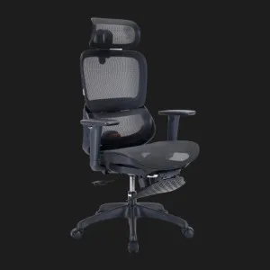 Кресло эргономичное Sihoo (B100-B101-JT) (Mesh Black) +подставка для ног в Берегово
