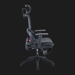 Кресло эргономичное Sihoo (B100-B101-JT) (Mesh Black) +подставка для ног в Берегово