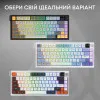 Беспроводная мембранная клавиатура Ajazz AF82 (AF82-BW) (UA)