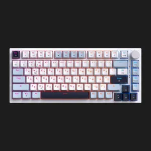 Клавиатура GamePro MK160 V2 Warden QLAB Sakura White (MK160-V2-BL-QS) (UA)