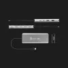 Адаптер J5create USB-C 7-in-1 (USB 3.2+ USB-C PD + HDMI 4K + DisplayPort + SD/TF) (Gray)