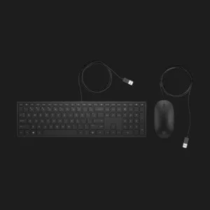 Комплект дротовий HP Pavilion 400 клавіатура + миша USB (4CE97AA) (Black)