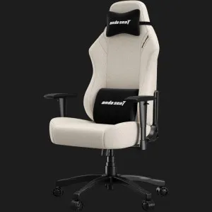 Кресло игровое Anda Seat Luna Size L (Ivory Fabric) (UA)