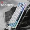 Клавіатура Ajazz AK680 V2 Ice Island Magnetic Switch (AK680-V2-I-GB) (UA)