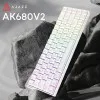 Клавіатура Ajazz AK680 V2 Ice Island Magnetic Switch (AK680-V2-I-S-W) (UA)