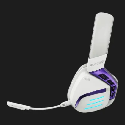 Беспроводная игровая гарнитура Proove Gaming Rage (APP) (White/Purple) (UA)