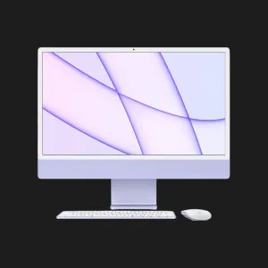 б/у Apple iMac 24 with Retina 4.5K, 512GB, 8 CPU / 8 GPU (Purple) (Z130000NU, Z130001CT) (Хороший стан)