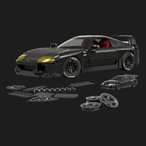 Колекційна машинка-конструктор Mattel Brick Shop Elite Toyota Supra 94 MKIV (JKG40)