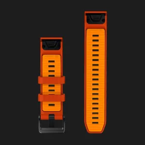 Ремінець Garmin QuickFit 22 Silicone Band (Autumn Orange/Spark Orange)