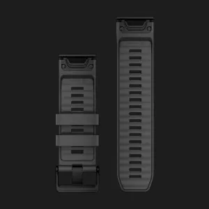 Ремінець Garmin 26 mm QuickFit (Graphite) Silicone (010-13393-07)