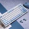 Клавіатура MCHOSE G75 Pro Cabbage Tofu V2 USB-A/WL/BT RGB (Blue) (G75-4A)