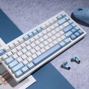 Клавиатура MCHOSE G75 Pro Cabbage Tofu V2 USB-A/WL/BT RGB (Blue)(G75-4A)
