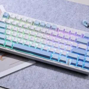 Клавиатура MCHOSE G75 Pro Cabbage Tofu V2 USB-A/WL/BT RGB (Blue)(G75-4A)
