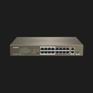 Комутатор Tenda TEF1118P-16-150W (Gray)