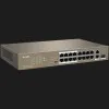 Комутатор Tenda TEF1118P-16-150W (Gray)