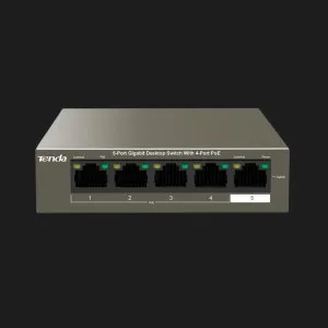 Комутатор Tenda TEG1105P-4-63W (Gray)