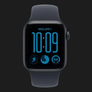 Apple Watch SE 3 GPS, 44mm Midnight Aluminum Case with Navy Blue Sport Band (M/L) (2026)