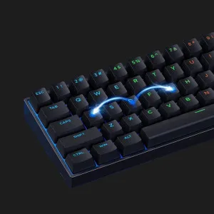 Клавиатура магнитная MCHOSE Ace 60 Pro Ice Blue USB-A RGB (Black) (ACE60-3A)